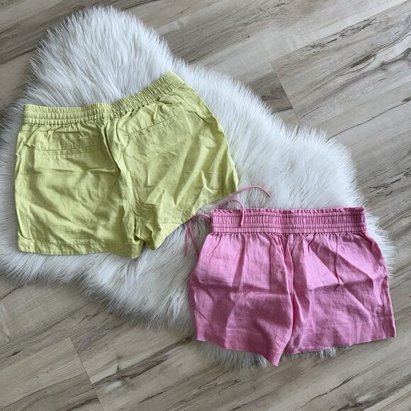 J. Crew Linen Drawstring Shorts Bundle Of 2 XS CO - Picture 3 of 3